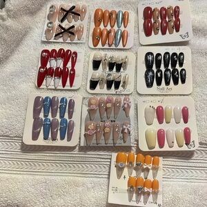 bundle of 10 sets  of press on nail